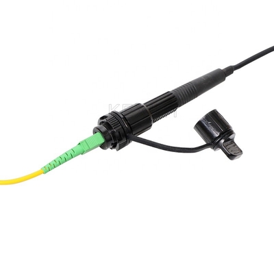 Outdoor IP68 Fiber Optic Adaptor 4.8mm Singlemode Waterproof SC Mini