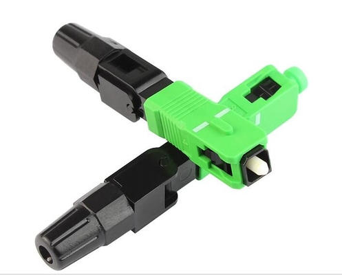 Mechanical SC APC Fibre Optic Fast Connector SM Fiber Mode Reusable For FTTH