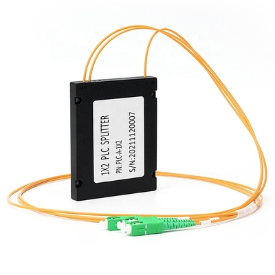 Optic SC / APC ABS Box 1x2 Fiber PLC Splitter 2.0mm Dia 1 Meter Length