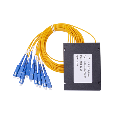 Plastic ABS Box 1X8 SC UPC PLC Module Fiber Optic PLC Splitter FTTH GPON