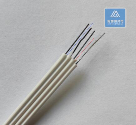 Duplex  Flat Drop Cable 6.0x2.0mm White LSZH Indoor Fiber Cable