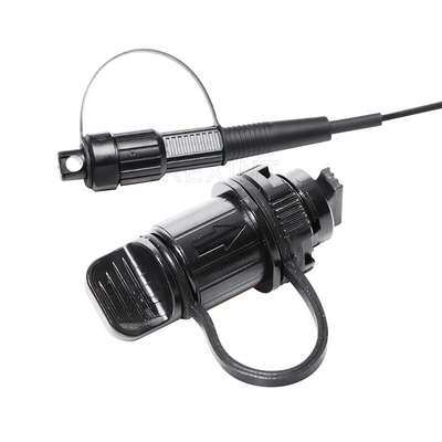 Outdoor IP68 Fiber Optic Adaptor 4.8mm Singlemode Waterproof SC Mini