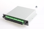 SC / APC LGX Box PLC Splitter 1x8 Fiber Optical Splitter Card Divisor PLC 130x100x25mm
