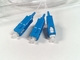 1x16 Mini PLC Splitter SC / UPC , Steel Tube Fiber Optic Splitter 0.9mm
