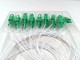 Mini Tube 1x16 Fiber Optical Splitter SCAPC PLC Blister Packing White Color