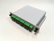 Cassette Card Insertion Optical PLC Splitter , 1X8 Port SCAPC Optic Fiber Splitter