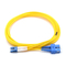 SC UPC-LC UPC Fiber Optic Patch Cord Single Mode Duplex 3.0mm G657A Lzsh Cable