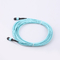 OM3 MTP Mpo Fiber Cable , PVC LSZH Mpo Patch Cord Compatible with Fast Ethernet