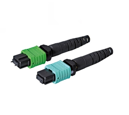 Fiber Optic MPO MM Connector Telecomunication Class FCC certificated