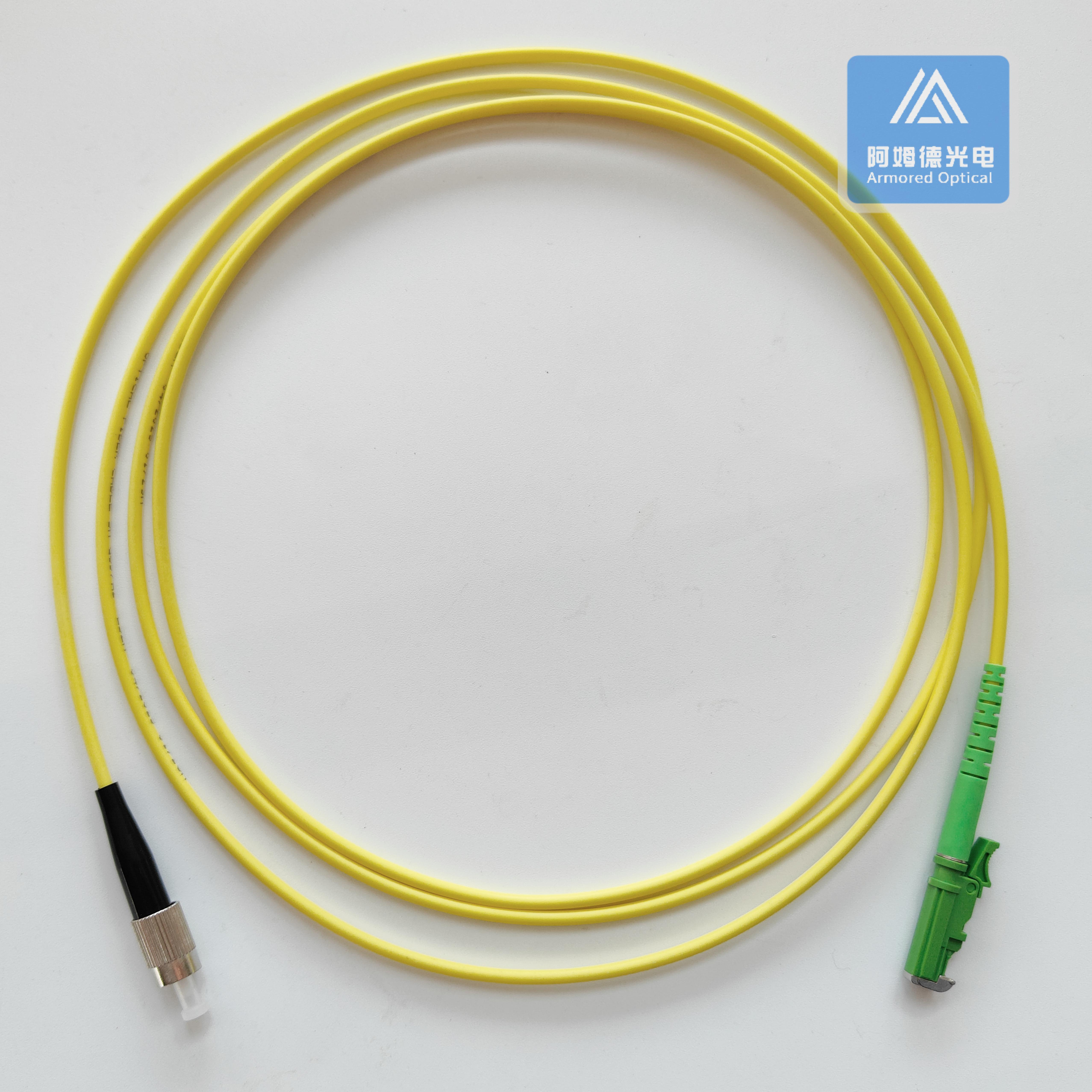 Simplex SM E2000-FC-2M Fiber Patch Cord 2.8mm Yellow LSZH Patch Cable ...